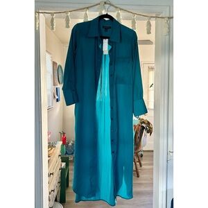 Banana Republic Teal Shirt Dress